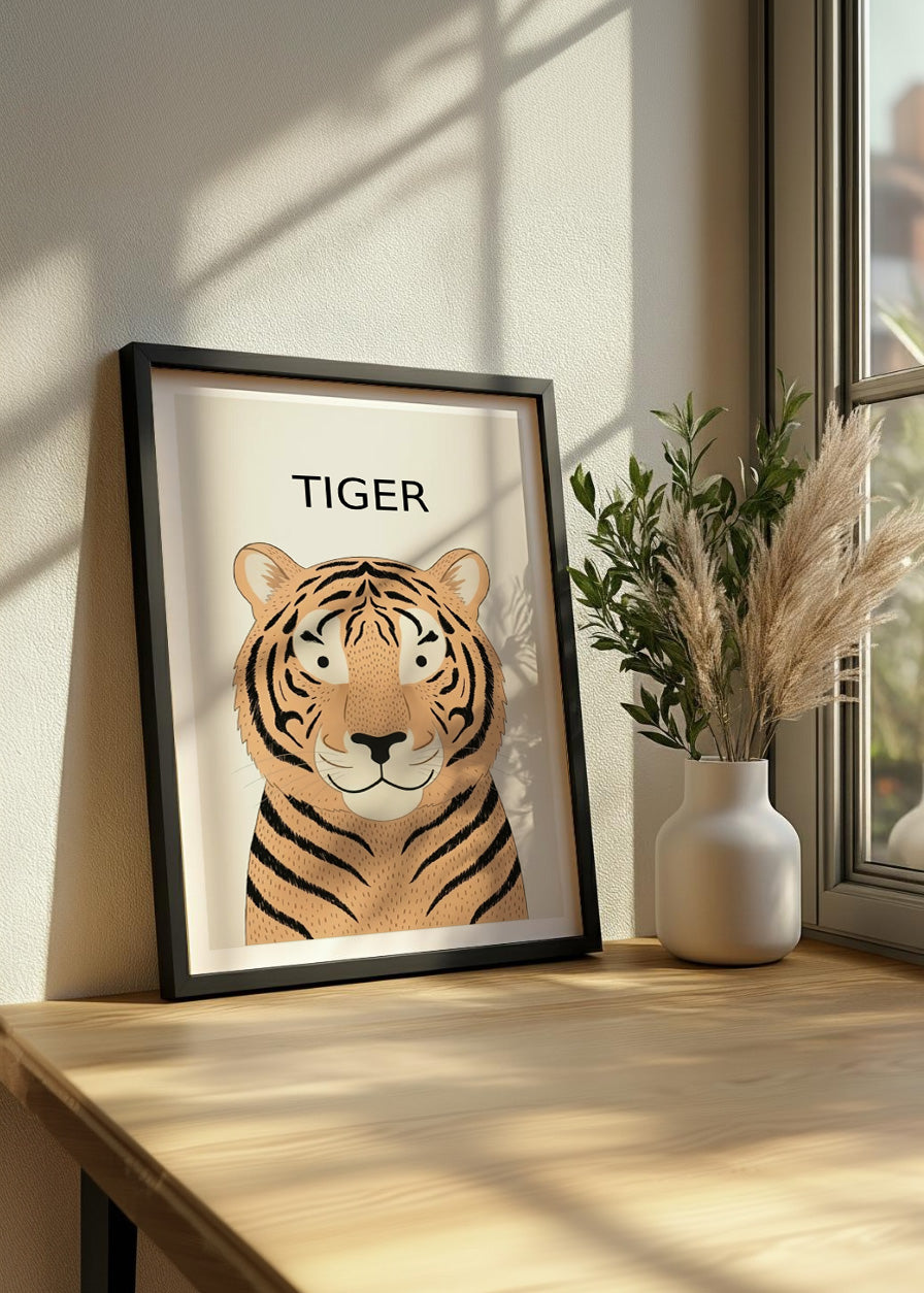 Cuadro Tiger - Estilo infantil