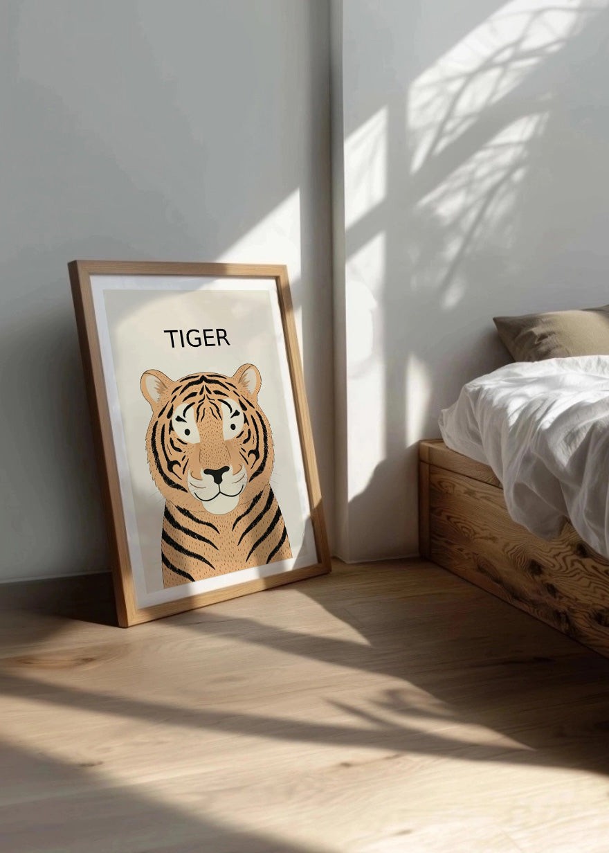 Cuadro Tiger - Estilo infantil