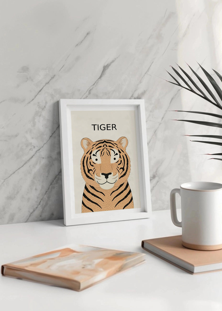 Cuadro Tiger - Estilo infantil