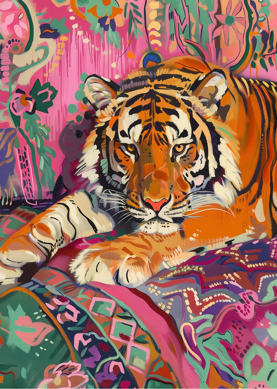 Cuadro ​Tigre de bengala impresionionista