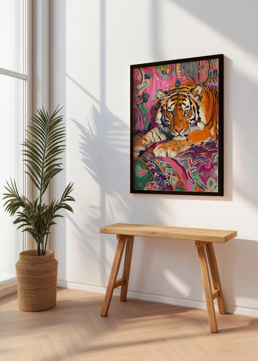 Cuadro ​Tigre de bengala impresionionista
