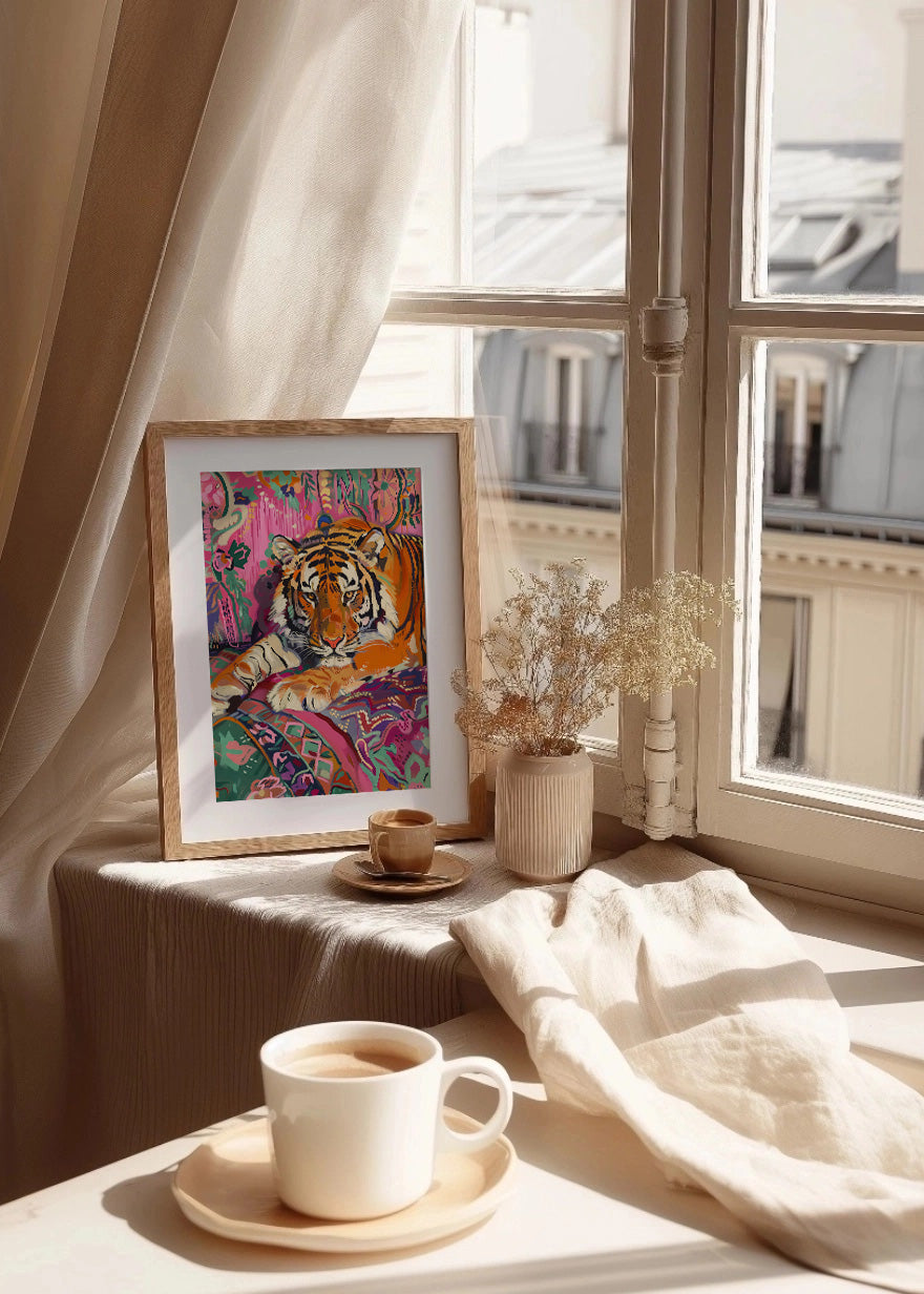 Cuadro ​Tigre de bengala impresionionista