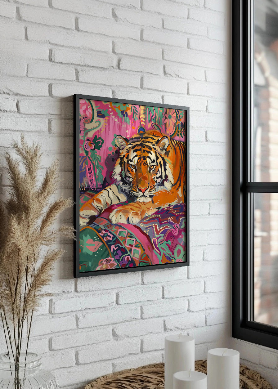 Cuadro ​Tigre de bengala impresionionista