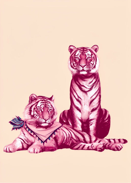 Cuadro Tigres cool 2