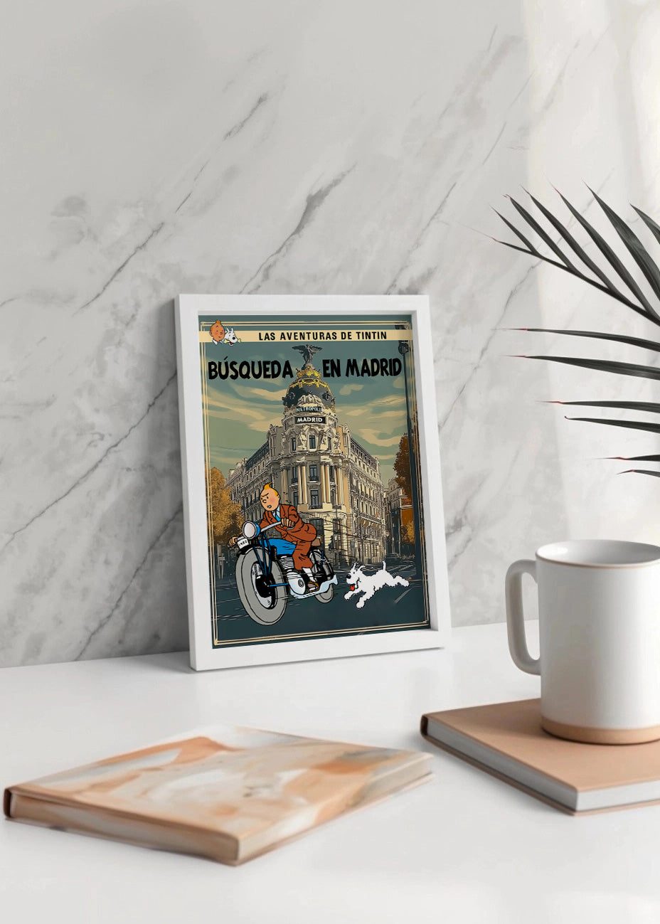 Cuadro ​Tin Tin en la Gran Vía