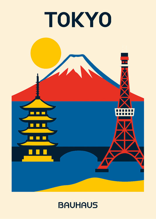 Cuadro Tokyo Poster Bauhaus