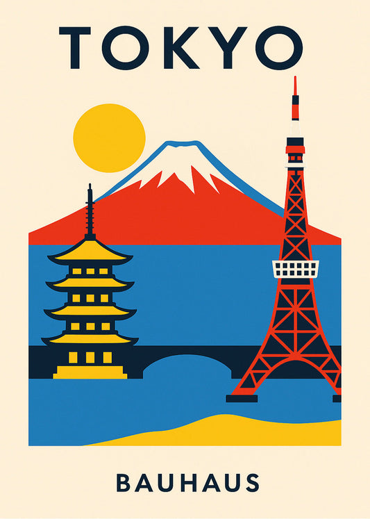 Cuadro Tokyo Poster Bauhaus