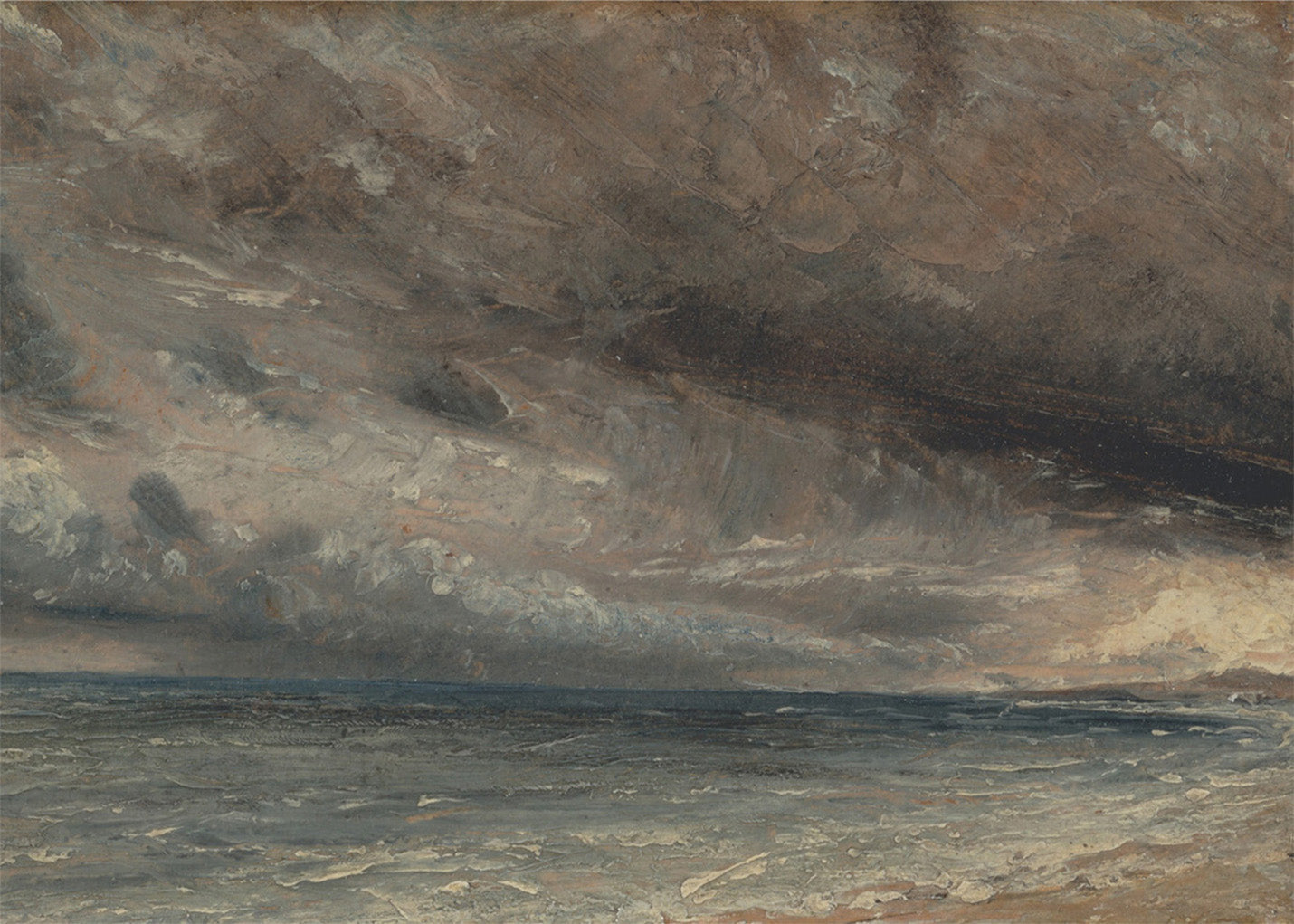 Cuadro ​Tormenta en el mar de Brighton (John Constable)
