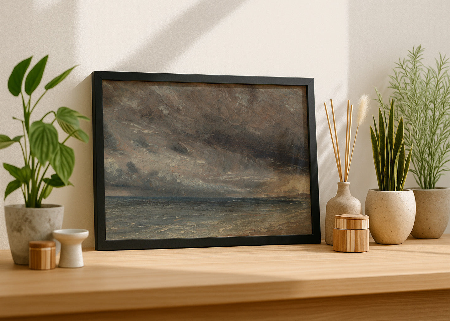 Cuadro ​Tormenta en el mar de Brighton (John Constable)