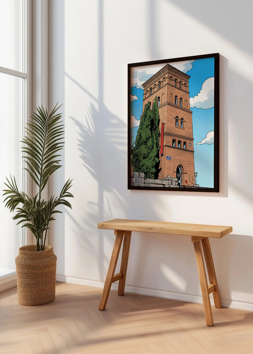 Cuadro Torre de la Zuda en Zaragoza - Cómic