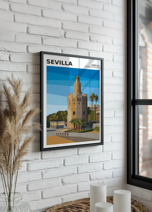Cuadro Torre del Oro de Sevilla - Coord