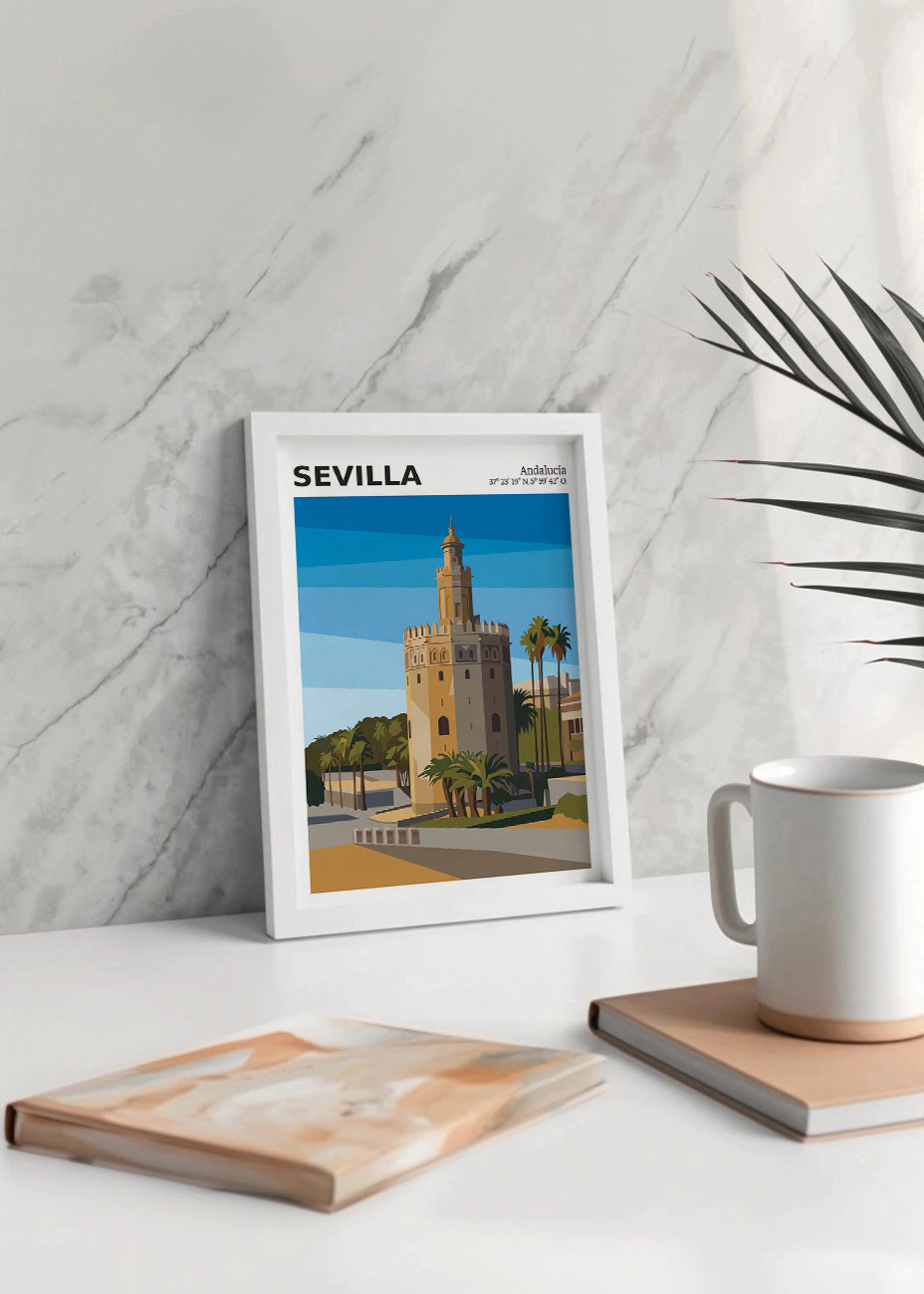Cuadro Torre del Oro de Sevilla - Coord
