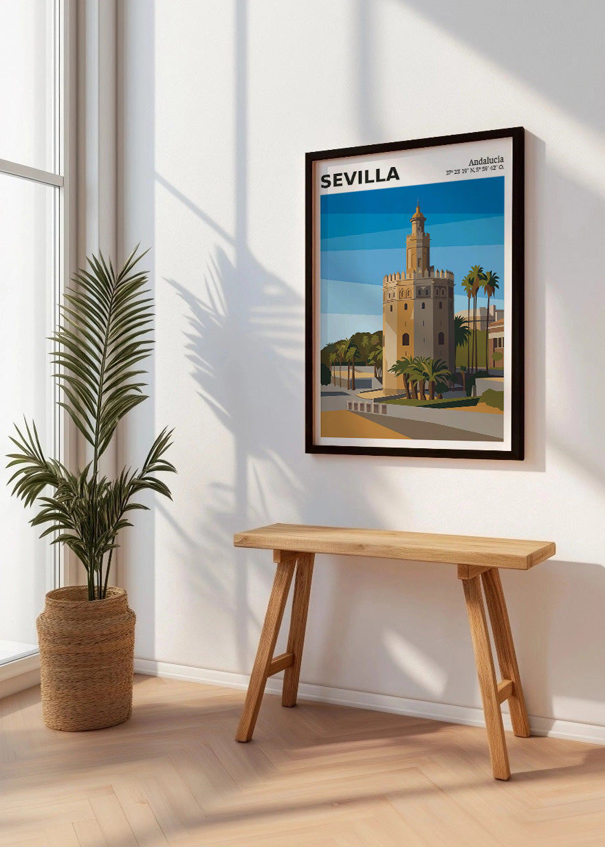 Cuadro Torre del Oro de Sevilla - Coord