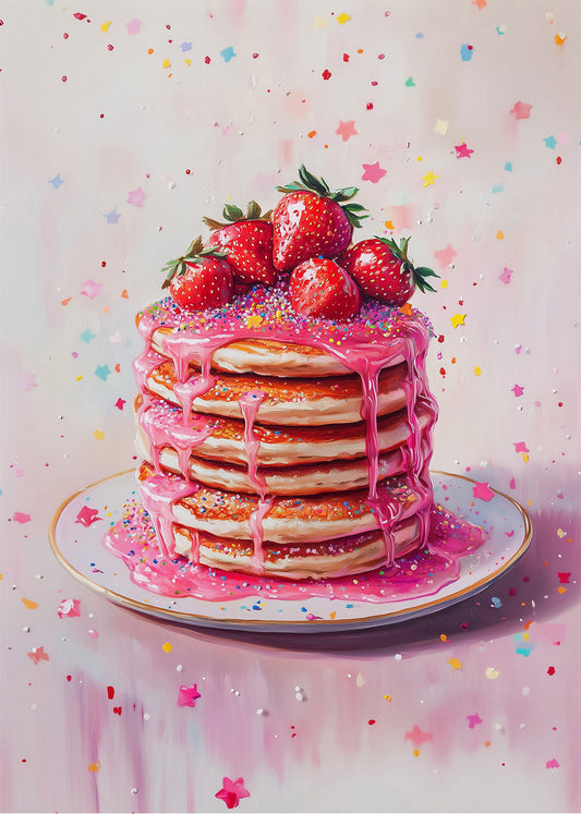 Cuadro ​Tortitas de fresa dulce