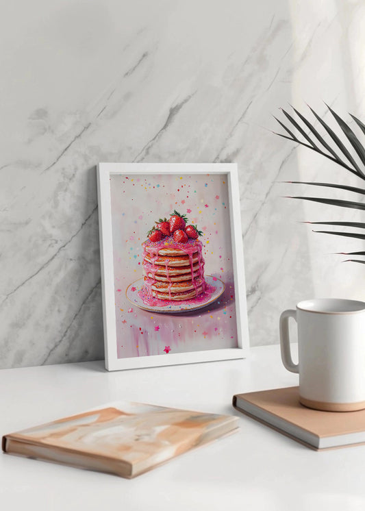 Cuadro ​Tortitas de fresa dulce