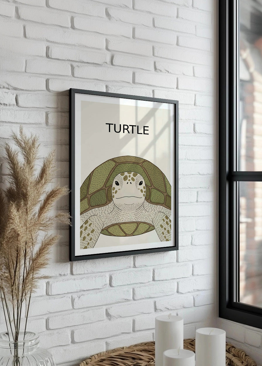 Cuadro Tortuga - Estilo infantil