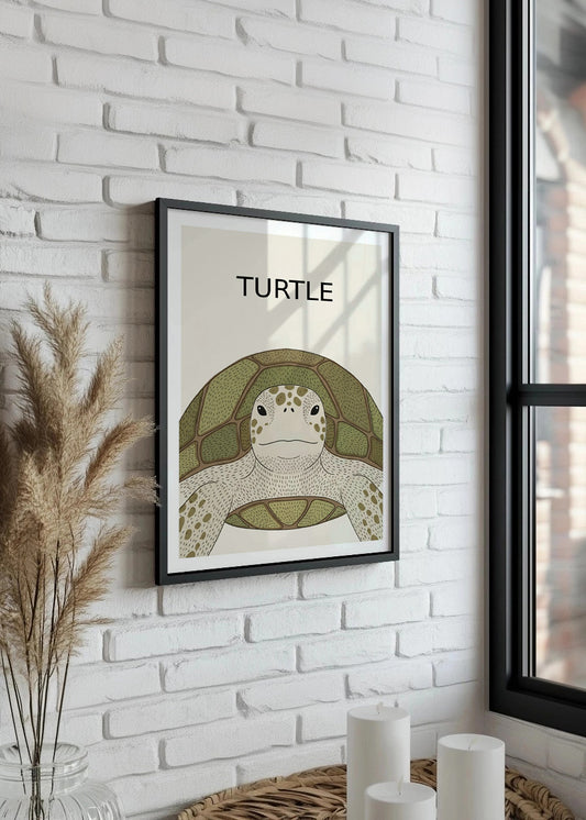 Cuadro Tortuga - Estilo infantil
