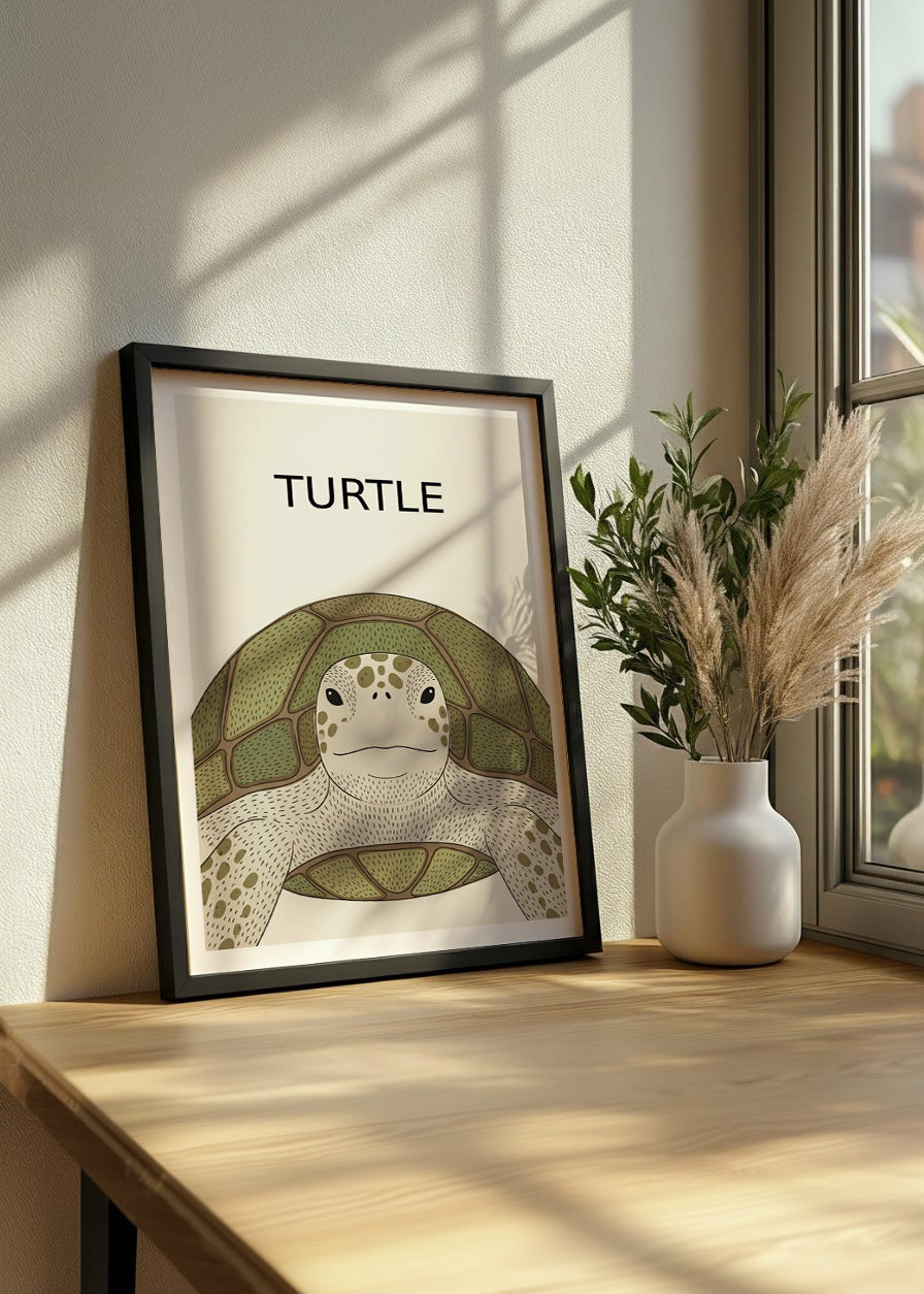 Cuadro Tortuga - Estilo infantil