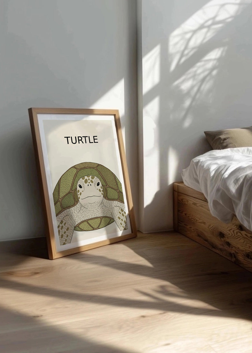 Cuadro Tortuga - Estilo infantil