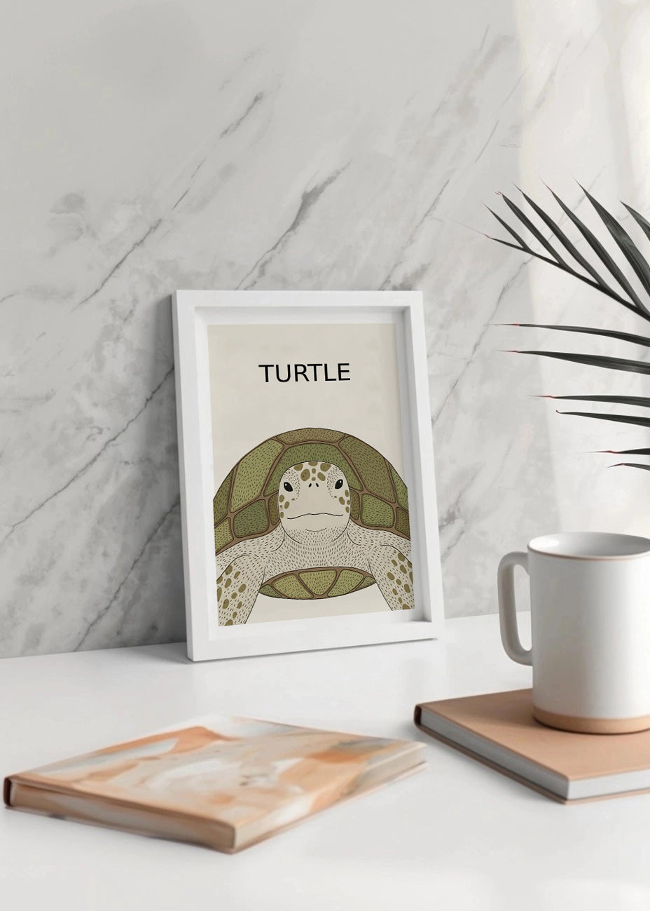 Cuadro Tortuga - Estilo infantil