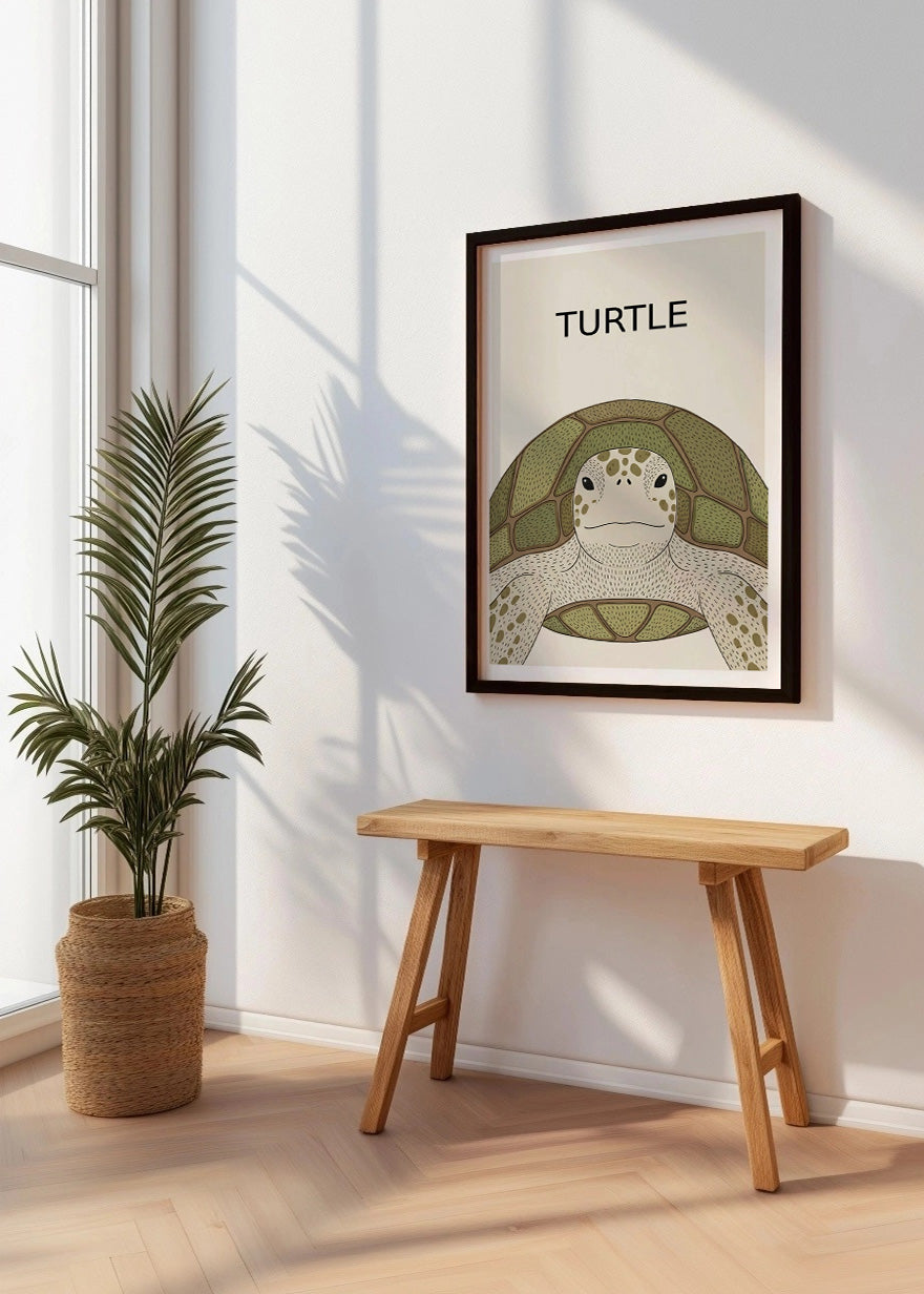 Cuadro Tortuga - Estilo infantil