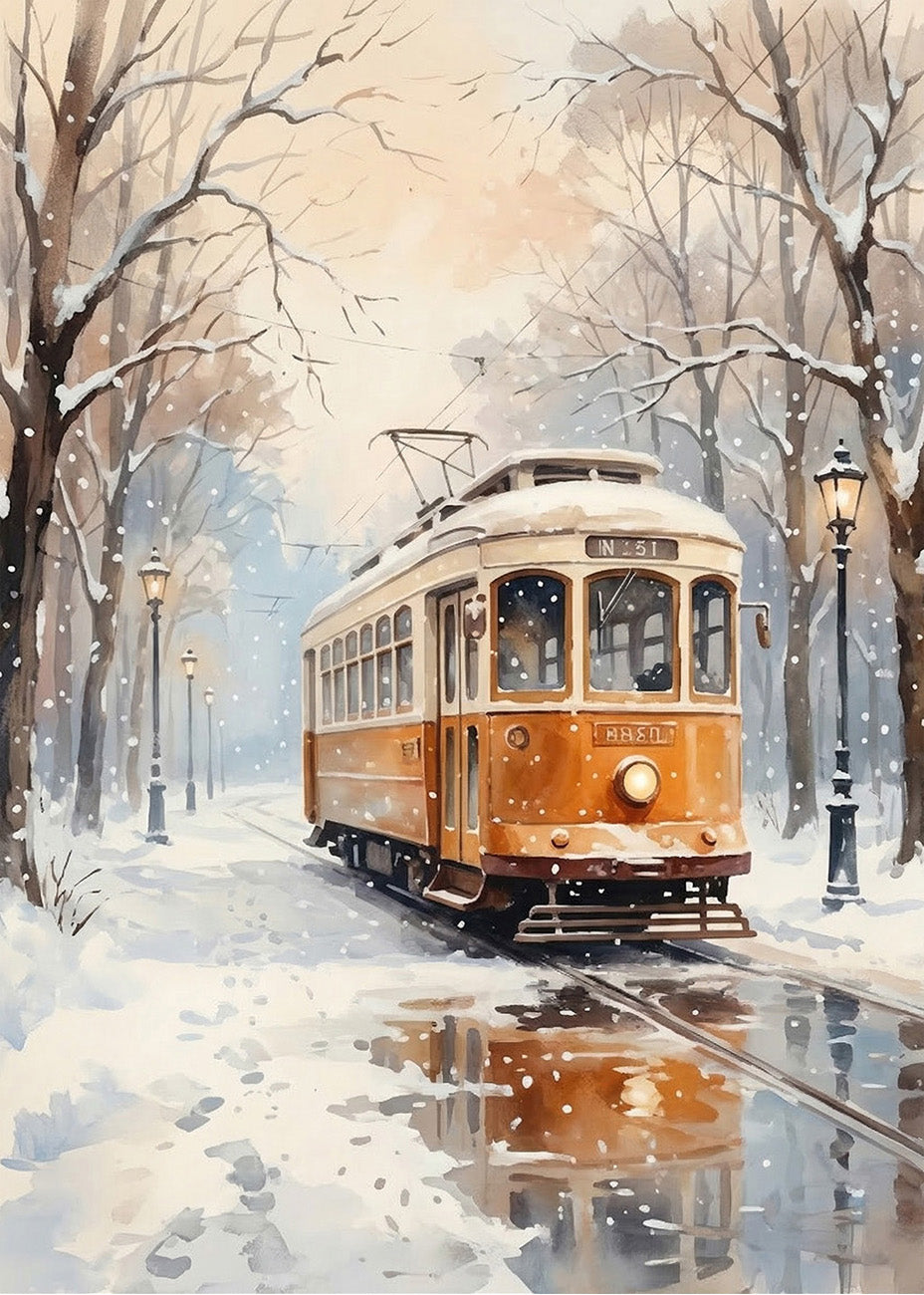 Cuadro Tranvía de invierno