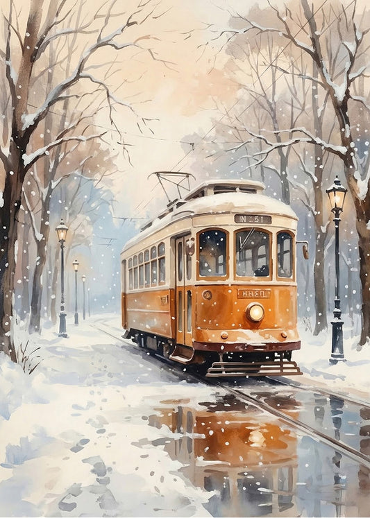 Cuadro Tranvía de invierno