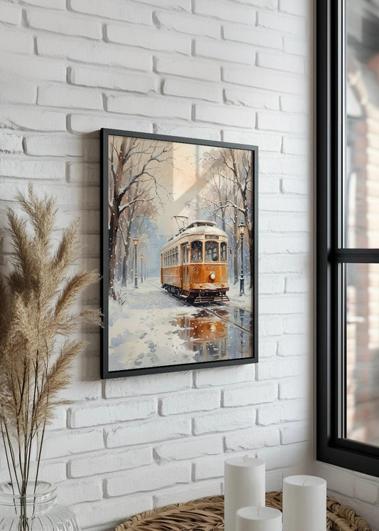Cuadro Tranvía de invierno