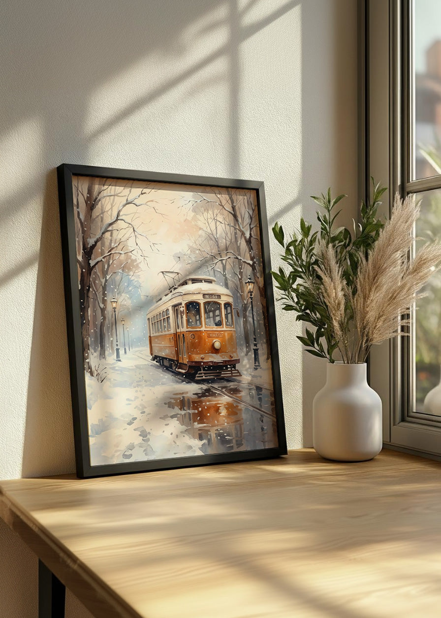 Cuadro Tranvía de invierno