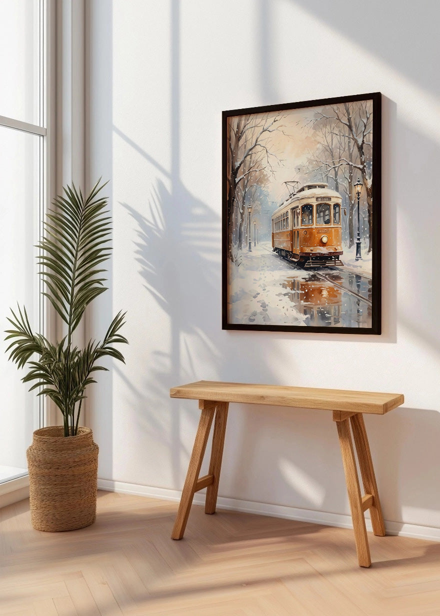 Cuadro Tranvía de invierno