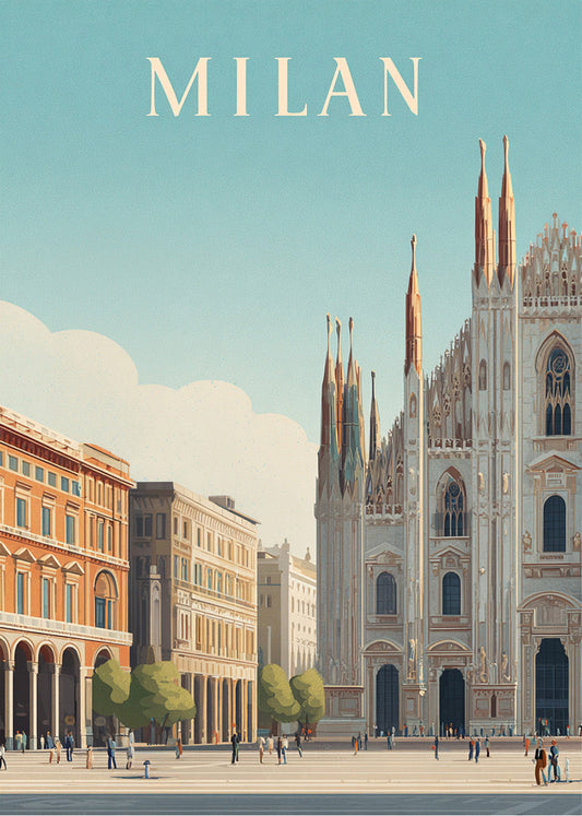 Cuadro Travel Milan City Poster