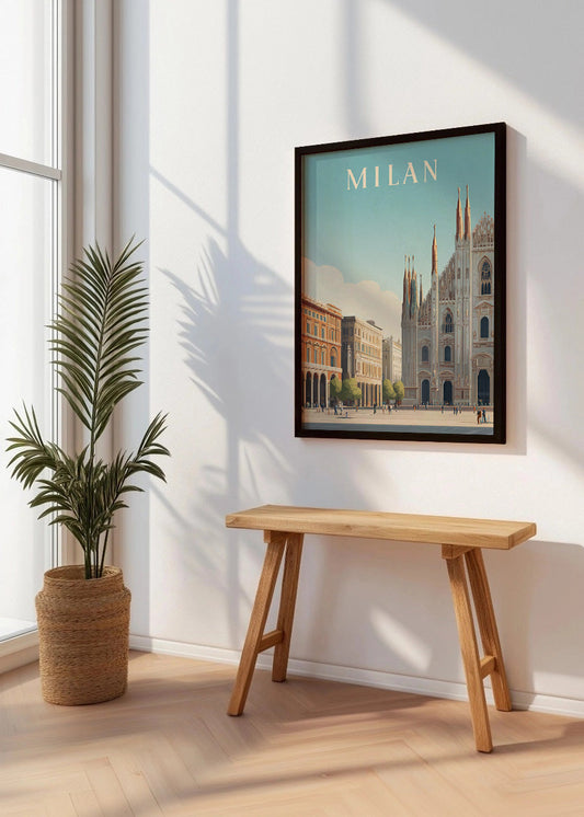 Cuadro Travel Milan City Poster