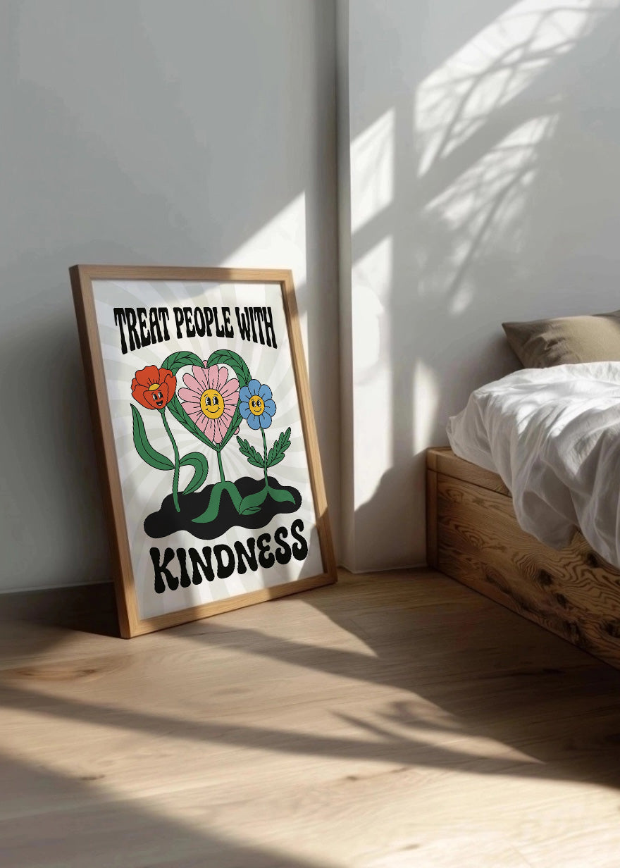 Cuadro Treat people with kindness