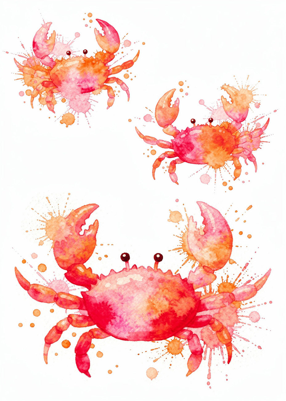 Cuadro Tres cangrejos