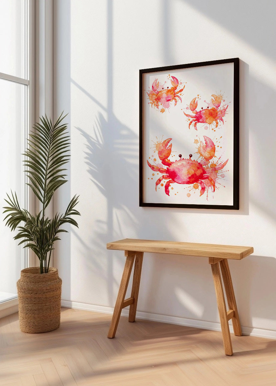 Cuadro Tres cangrejos