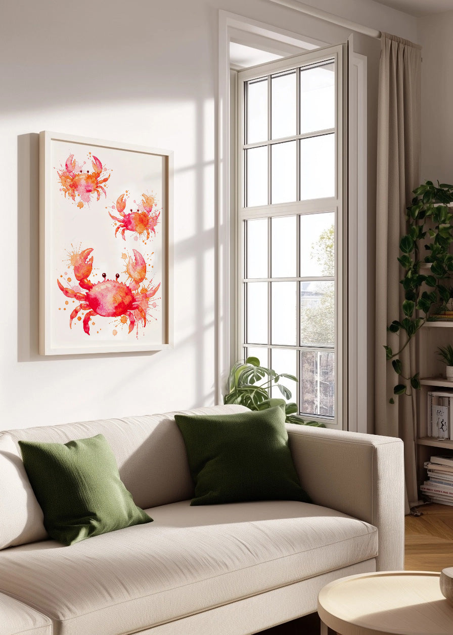 Cuadro Tres cangrejos