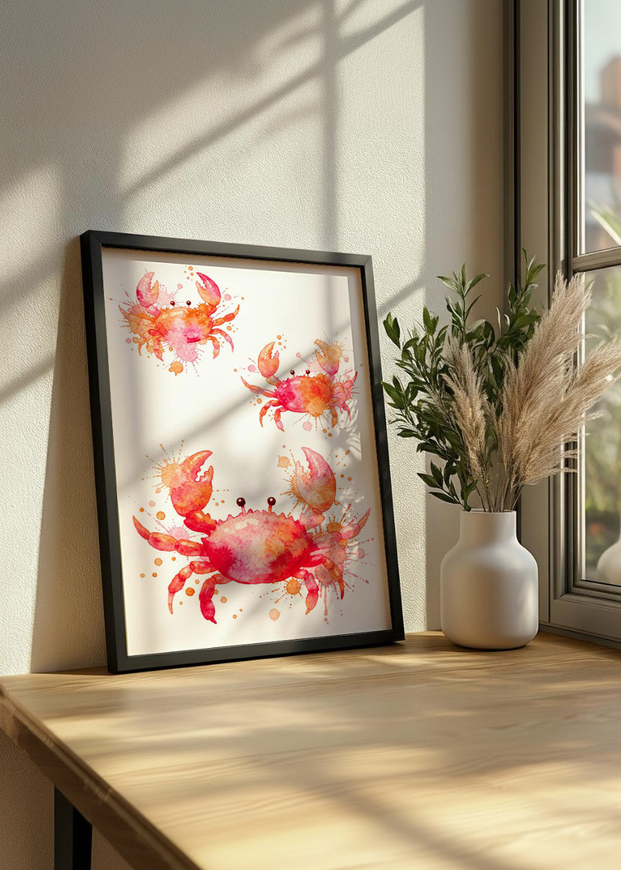 Cuadro Tres cangrejos