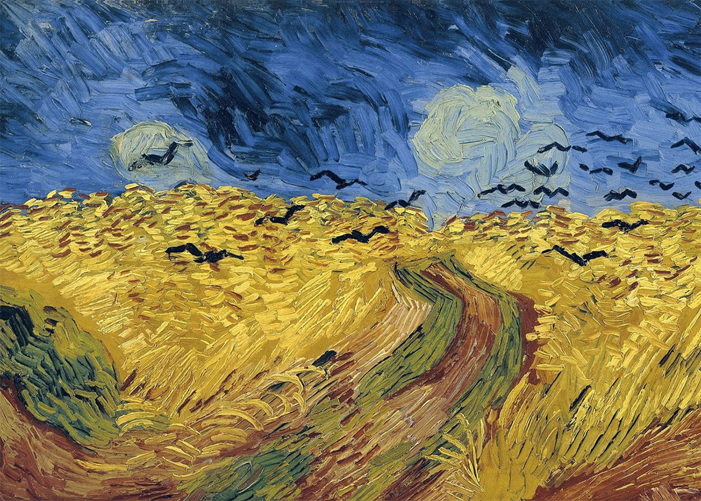Cuadro ​Trigal con cuervos (Van Gogh)