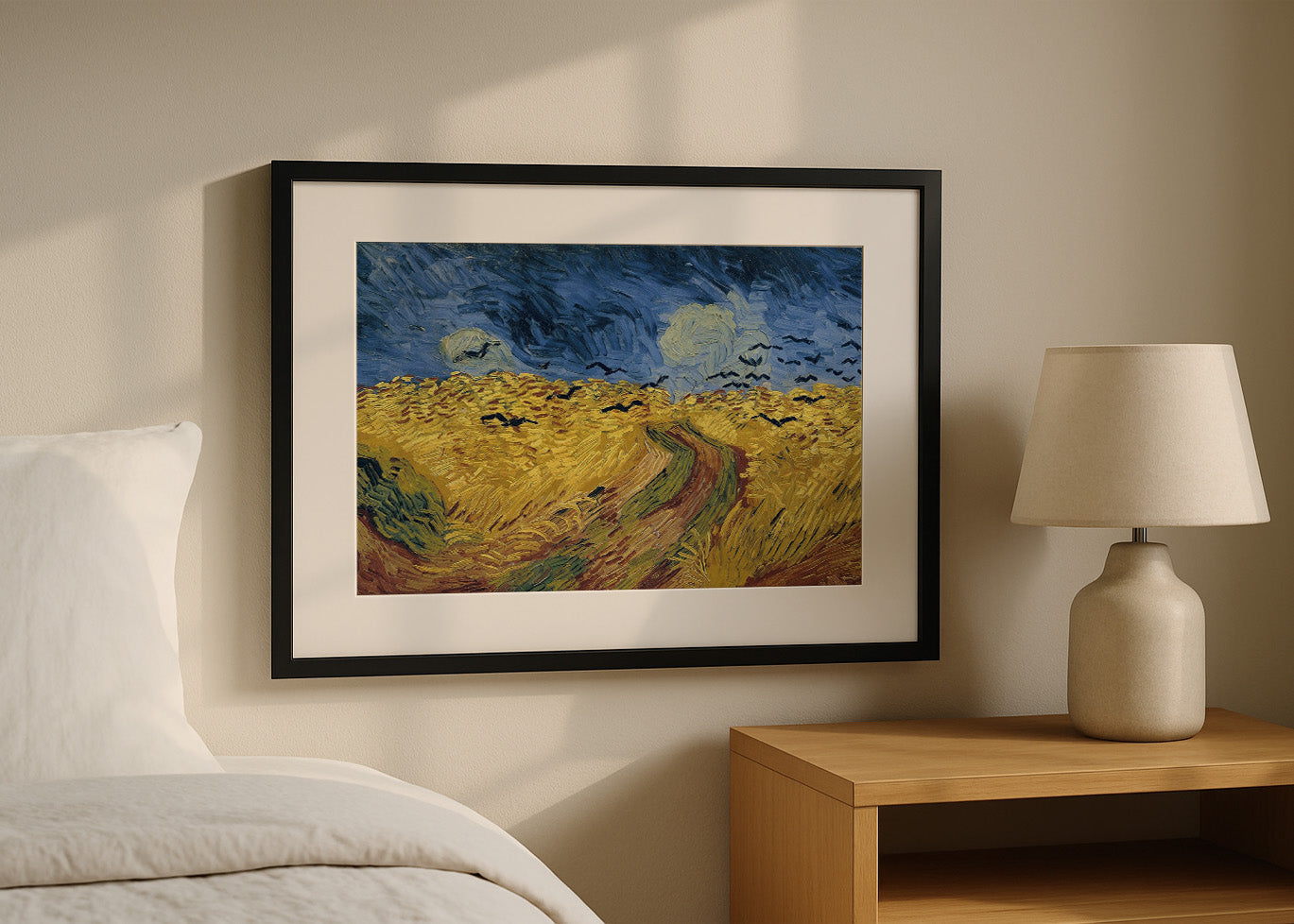 Cuadro ​Trigal con cuervos (Van Gogh)