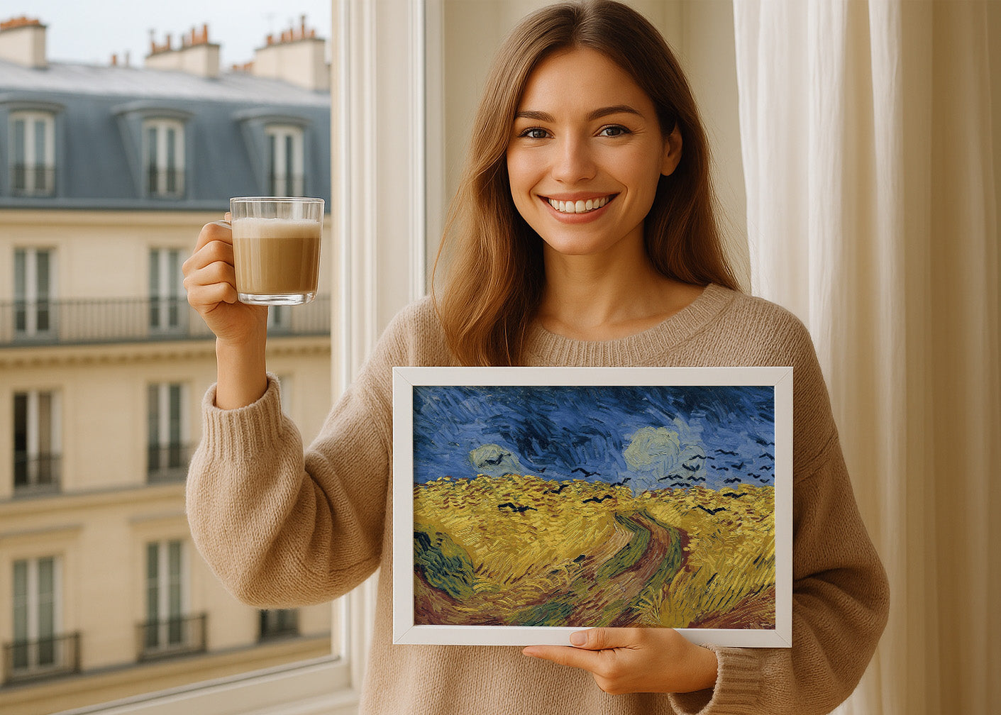 Cuadro ​Trigal con cuervos (Van Gogh)