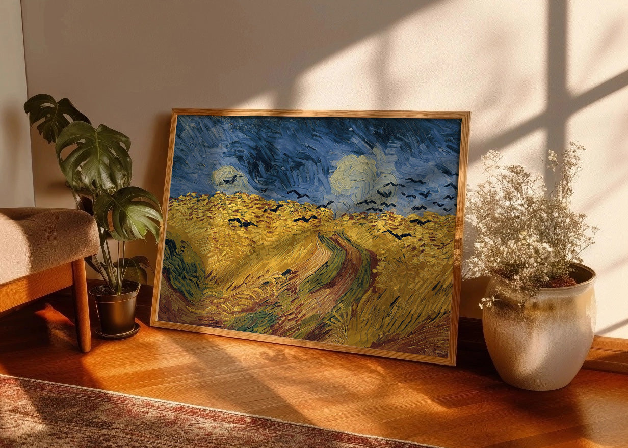 Cuadro ​Trigal con cuervos (Van Gogh)