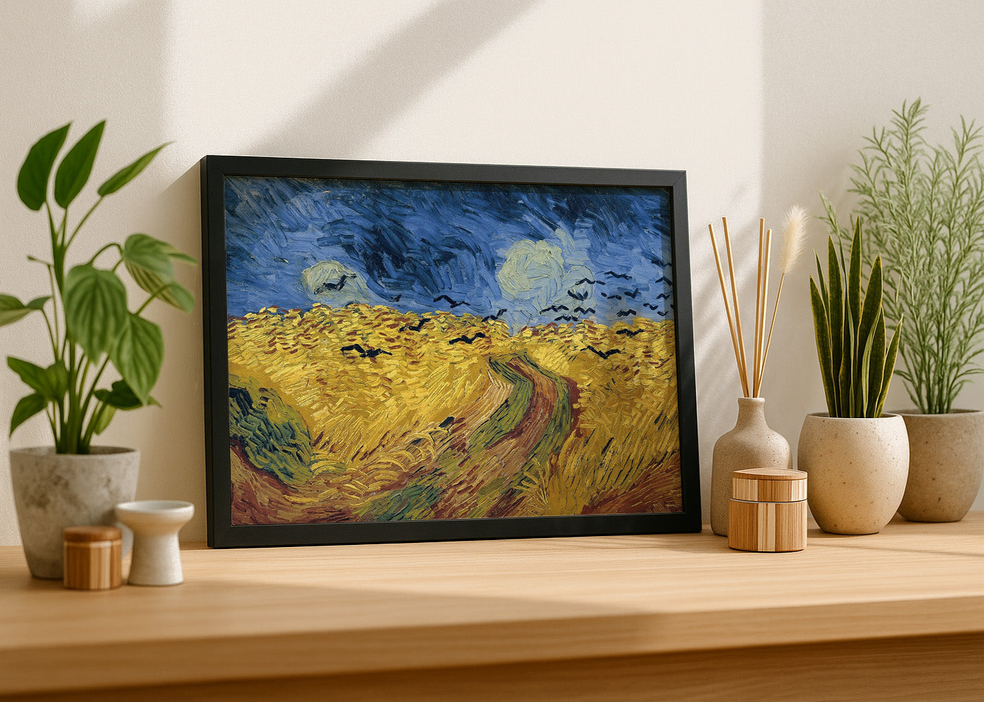 Cuadro ​Trigal con cuervos (Van Gogh)