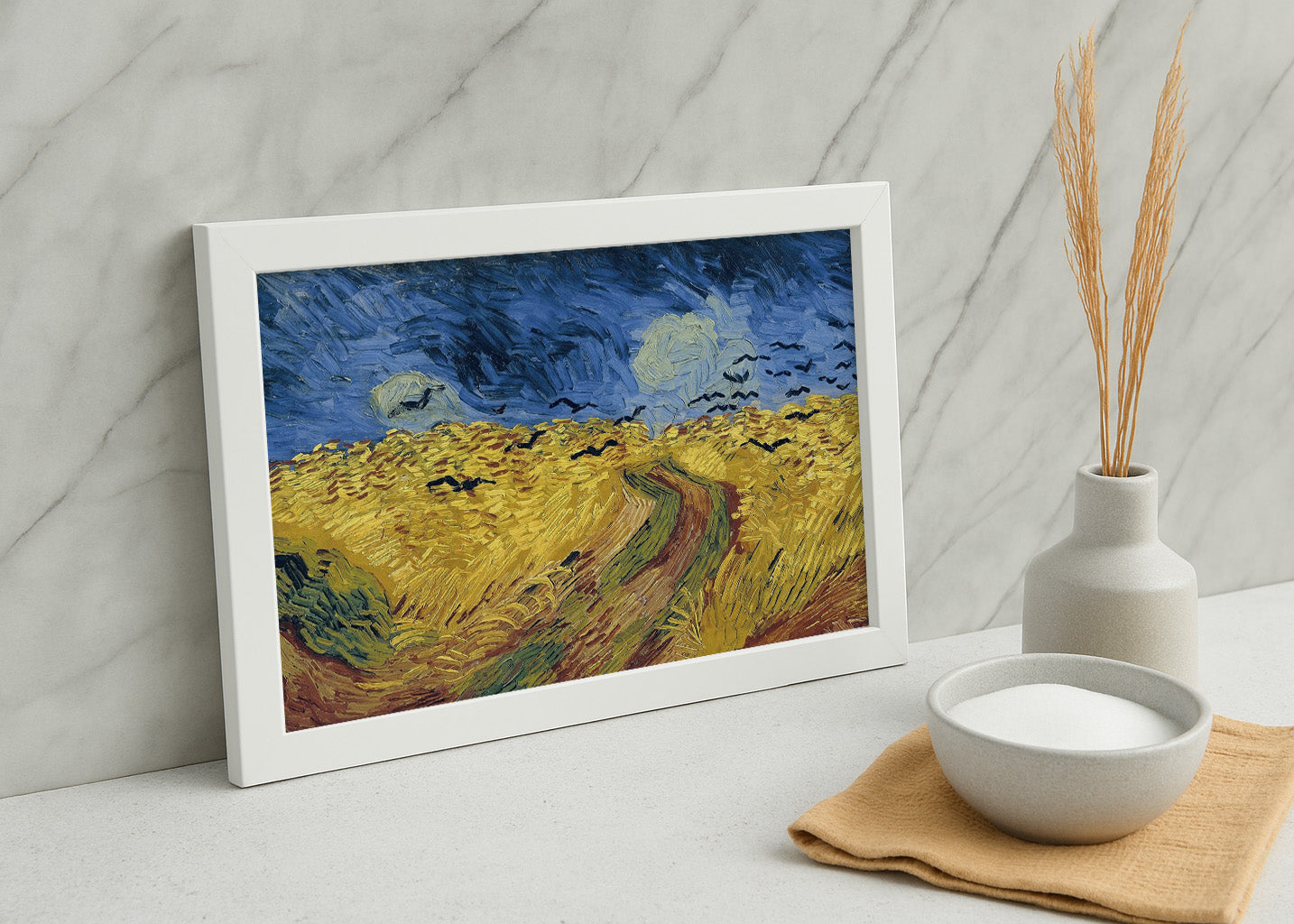 Cuadro ​Trigal con cuervos (Van Gogh)