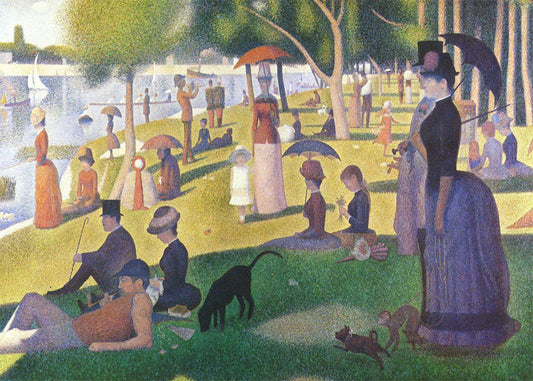 Cuadro ​Tarde de domingo en la isla de la Grande Jatte (Seurat)