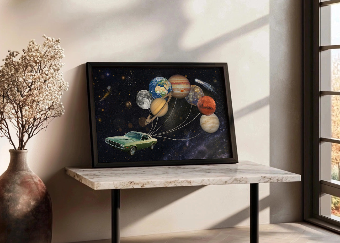 Cuadro Universo sobre ruedas