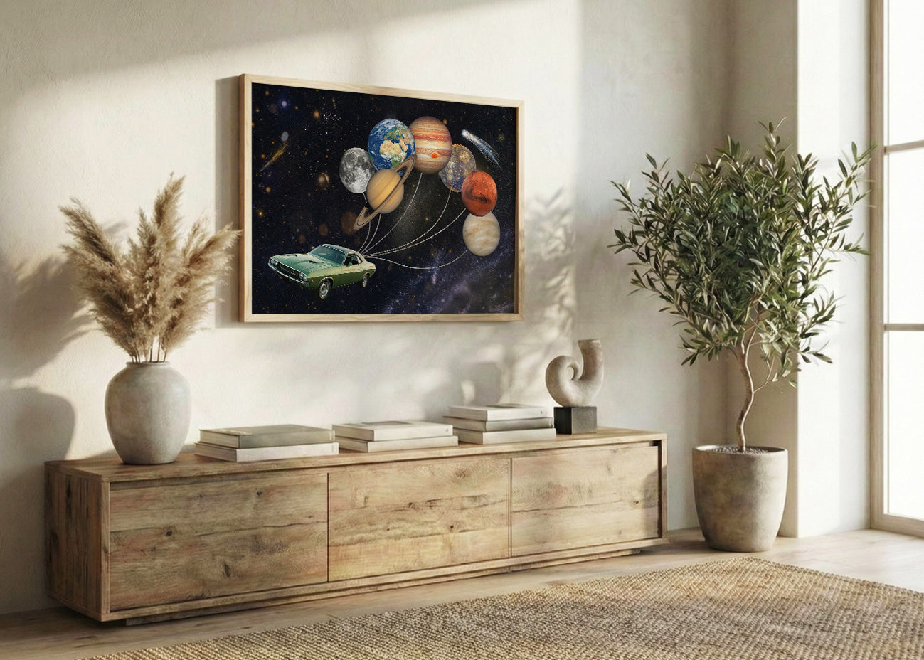 Cuadro Universo sobre ruedas