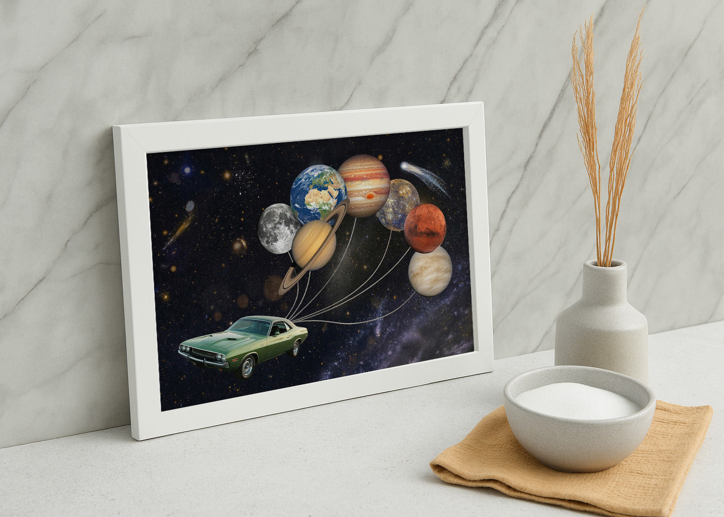 Cuadro Universo sobre ruedas