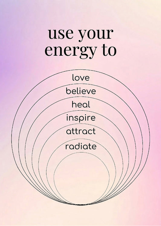 Cuadro Use your energy to - Aura poster