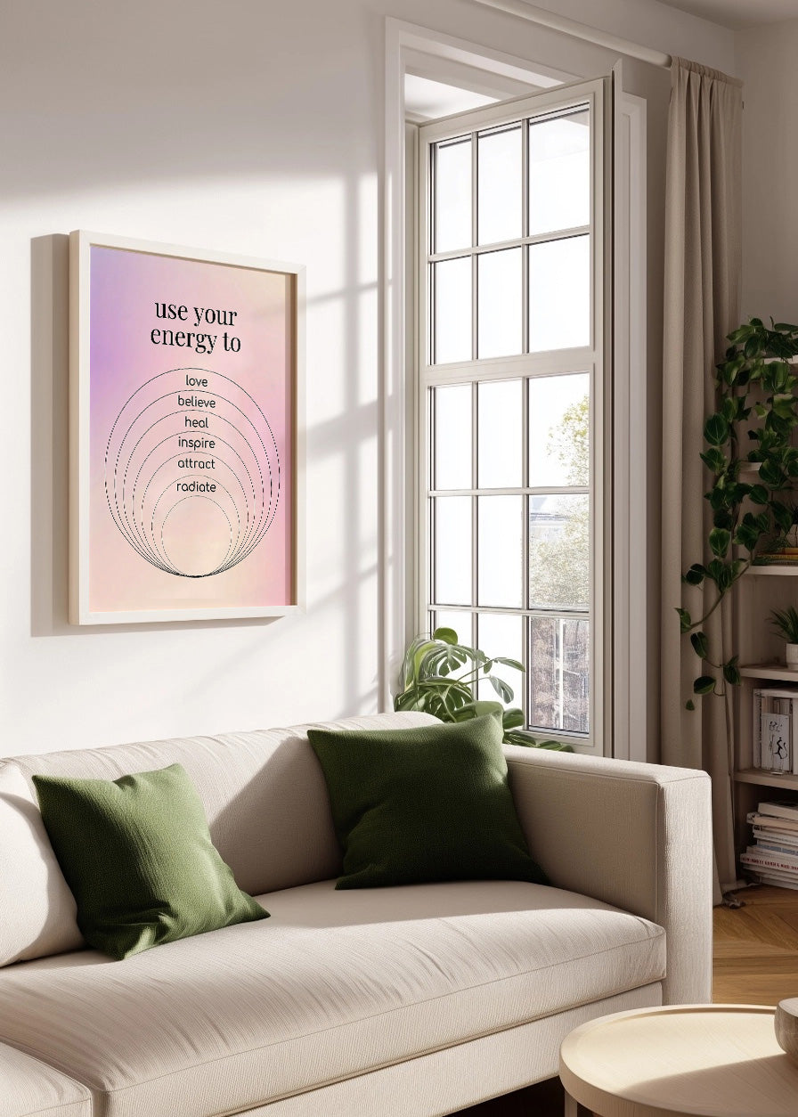 Cuadro Use your energy to - Aura poster