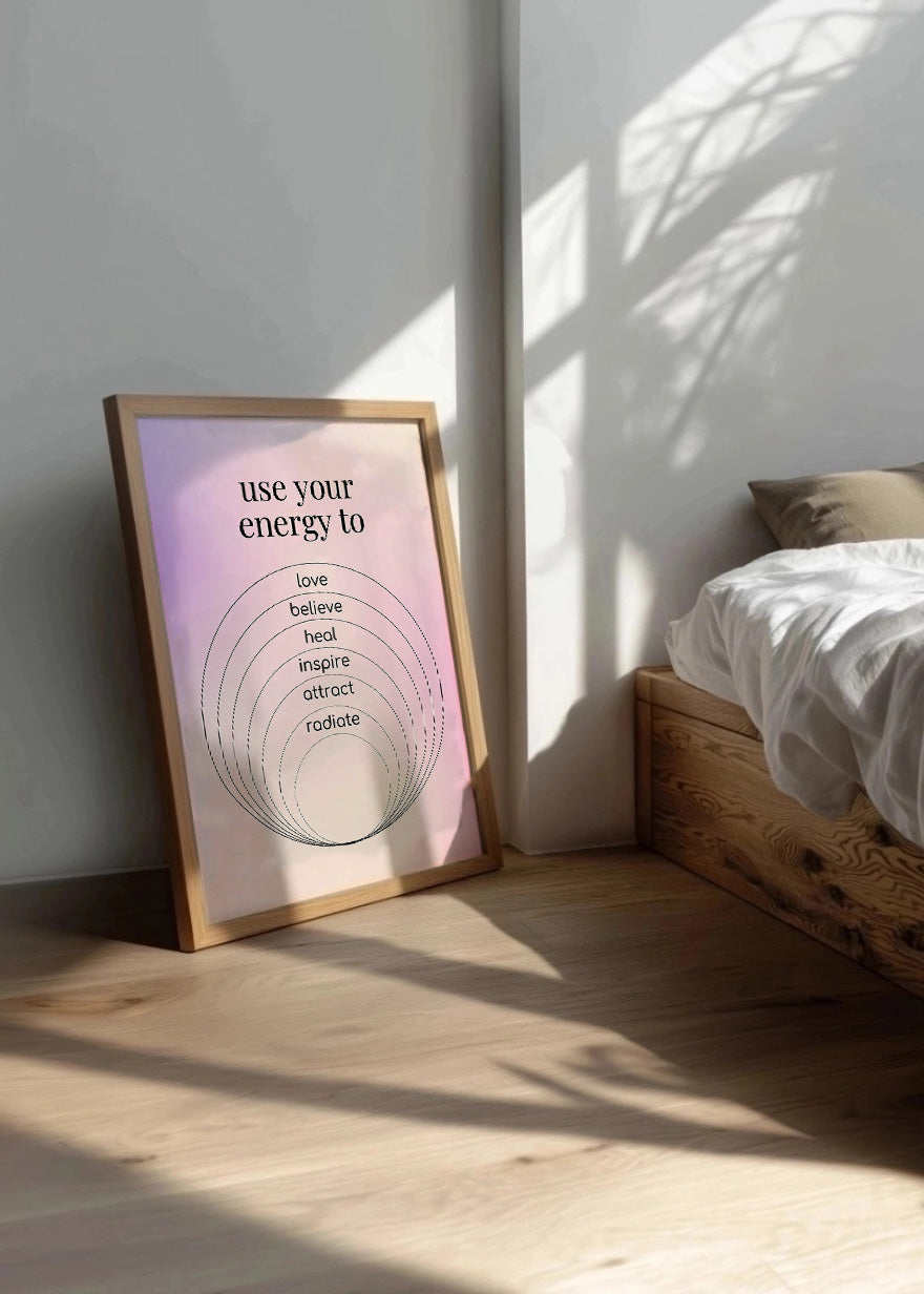 Cuadro Use your energy to - Aura poster